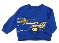 Tmavomodrá mikina s auty F&F