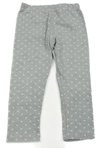 Šedé puntíkaté zateplené legíny Impidimpi