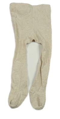 Béžové melírované punčocháče H&M