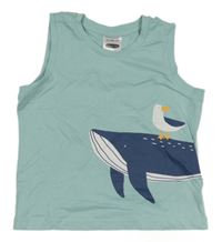 Světlemodré tílko s velrybou Lily & Dan