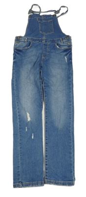 Světlemodré laclové rifle s prošoupáním Zara