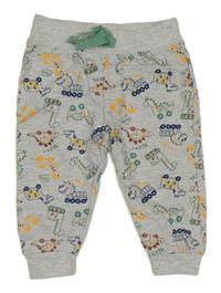 Světlešedo-barevné tepláky s diny Ergee