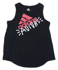 Černý top s logem Adidas