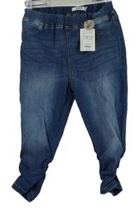 Nové - Dámské modré capri rifle B.Young 