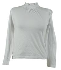 Dámské bílé crop triko MNG 