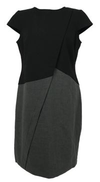 Dámské černo-šedé pouzdrové šaty Next 