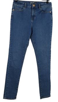 Dámské modré skinny rifle George 