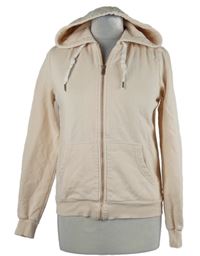 Dámská světlerůžová propínací mikina s kapucí H&M