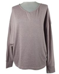 Dámský starorůžový melírovaný lehký volný svetr Shein 