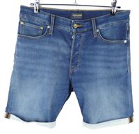 Pánské modré teplákovo/riflové kraťasy Jack & Jones
