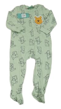Nové - Světlezelený overal s medvídkem Pú Disney