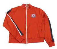 ČErvená propínací mikina s nášivkou Review