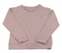 Světlerůžová mikina s nápisem Alive