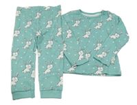 Světlemodré puntíkaté pyžamo s králíčky TU