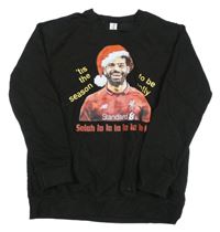 Černá mikina s fotbalistou - Mohammed Salah Justhoods
