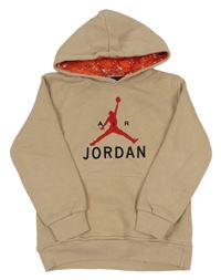 Béžová mikina s kapucí - Jordain air