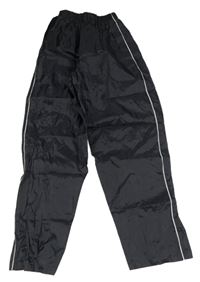 Černé šusťákové voděodolné kalhoty St. Bernard