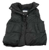 Černá šusťáková zateplená vesta Mango