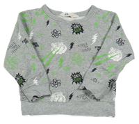 Šedá mikina s tygrem H&M