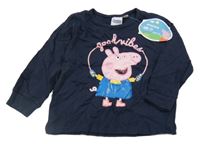 Nové - tmavomodré triko s Pepinou