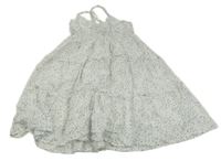 Bílo-modro-zelené květované šaty Primark