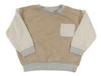 Béžovo-smetanová mikina s kapsou M&S