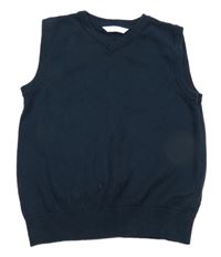 Tmavomodrá pletená vesta Mothercare