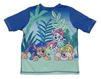 Modré ombré UV tričko s PAW PATROL C&A