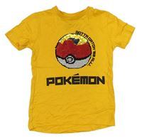 Žluté tričko Pokémon z překápěcích flitrů Next