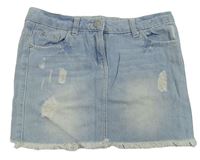 Světlemodrá riflová sukně s prošoupáním Denim Co.