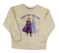 Smetanová mikina s Frozen Disney