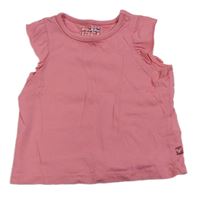 Růžové tričko s volánky Mothercare
