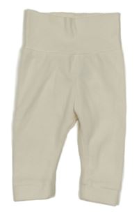 Smetanové fleecové kalhoty H&M