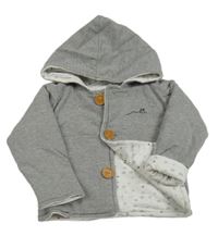 Šedý teplákový zateplený kabátek s kapucí zn. Noulke´s