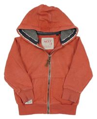 Červená propínací mikina s kapucí Next 