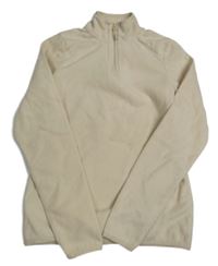 Béžová fleecová mikina 