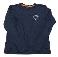 Tmavomodré triko s logem Jack & Jones