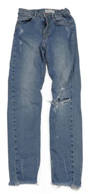 Modré rifle s prošoupáním Zara