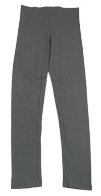 Šedé žebrované legíny Tchibo