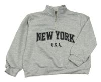 Šedá mikina s nápisem Shein 