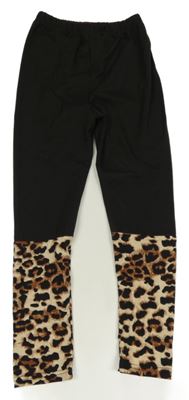 Černo-vzorované legíny 