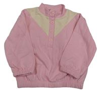 Světlerůžovo-smetanová oversize mikina LC Waikiki