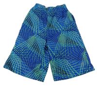 Safírovo-zelené vzorované sportovní kraťasy Champion 