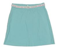 Světlemodrá tepláková sukně s nápisy Pocopiano 