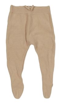 Broskvové pletené polodupky Zara