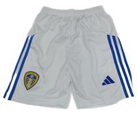 Bílé fotbalové kraťasy LUFC s logem Adidas