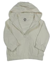 Smetanová propínací mikina s kapucí F&F