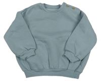 Modrošedá oversize mikina George 