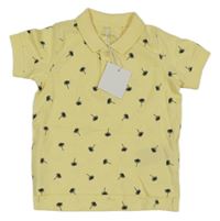 Nové - Žluté polo tričko s palmami Name it 