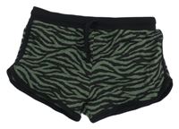 Khaki-černé vzorované bavlněné kraťasy Y.F.K.